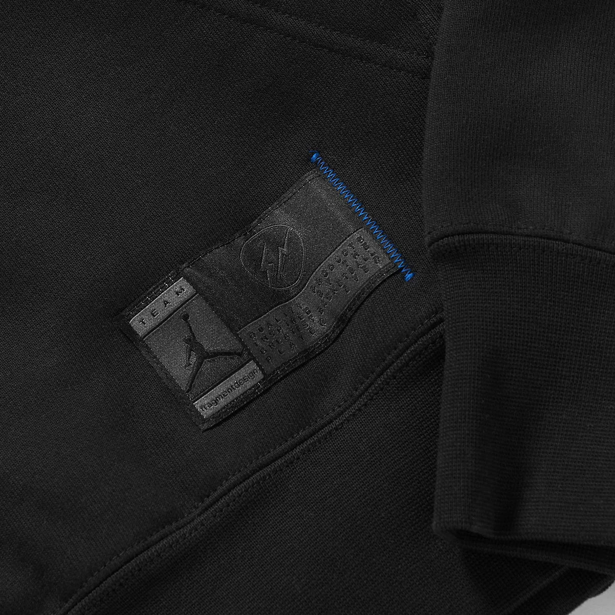 Air Jordan x Fragment Pullover Hoodie 'Black/Reflective Silver'
