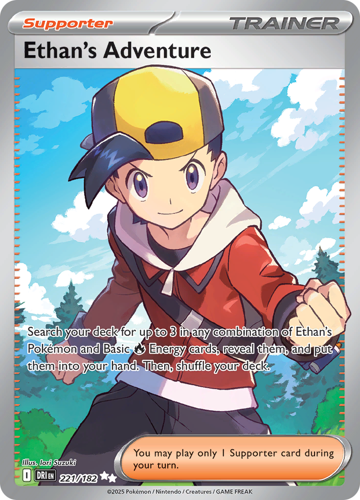 2025 Pokemon DRI-EN - Ethan's Adventure #221 - Ungraded Raw Card