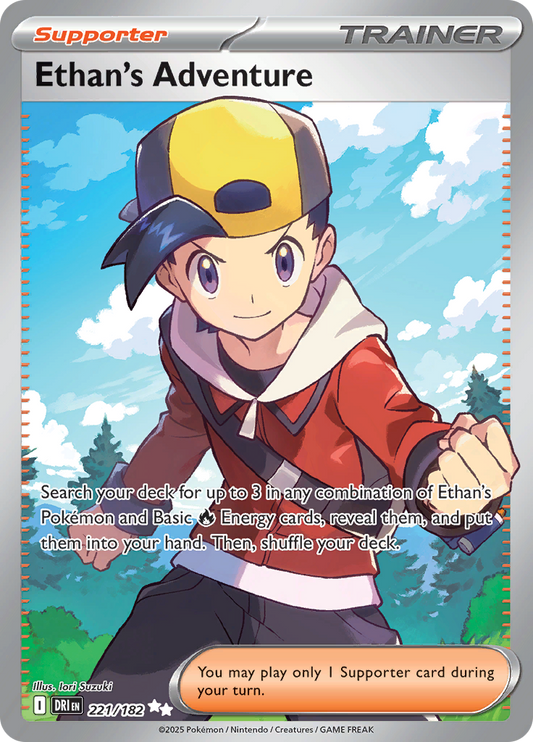 2025 Pokemon DRI-EN - Ethan's Adventure #221 - Ungraded Raw Card