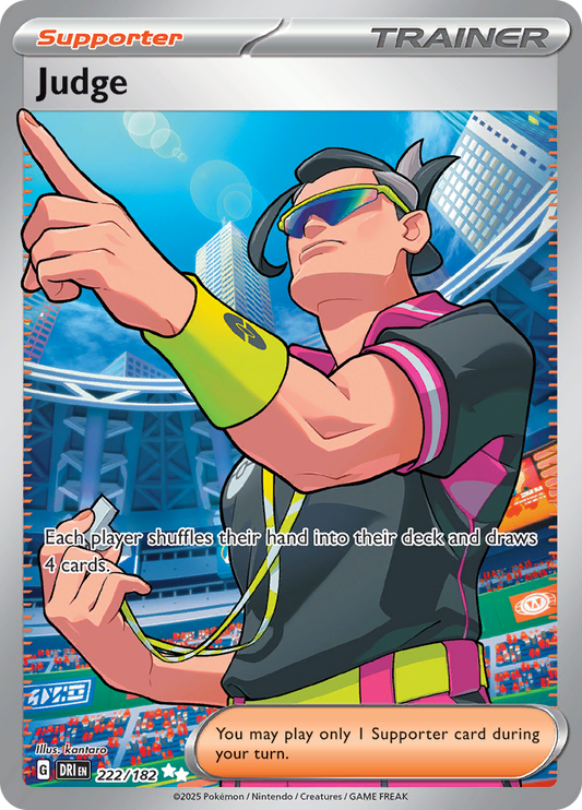 2025 Pokemon DRI-EN - Judge #222 - Ungraded Raw Card