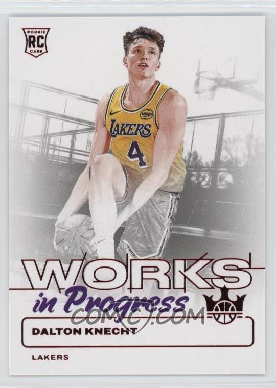 2024-25 Panini Court Kings - Works in Progress - Ruby - Dalton Knecht #4 - Limited to /149 - Rookie Card - Ungraded Raw Card