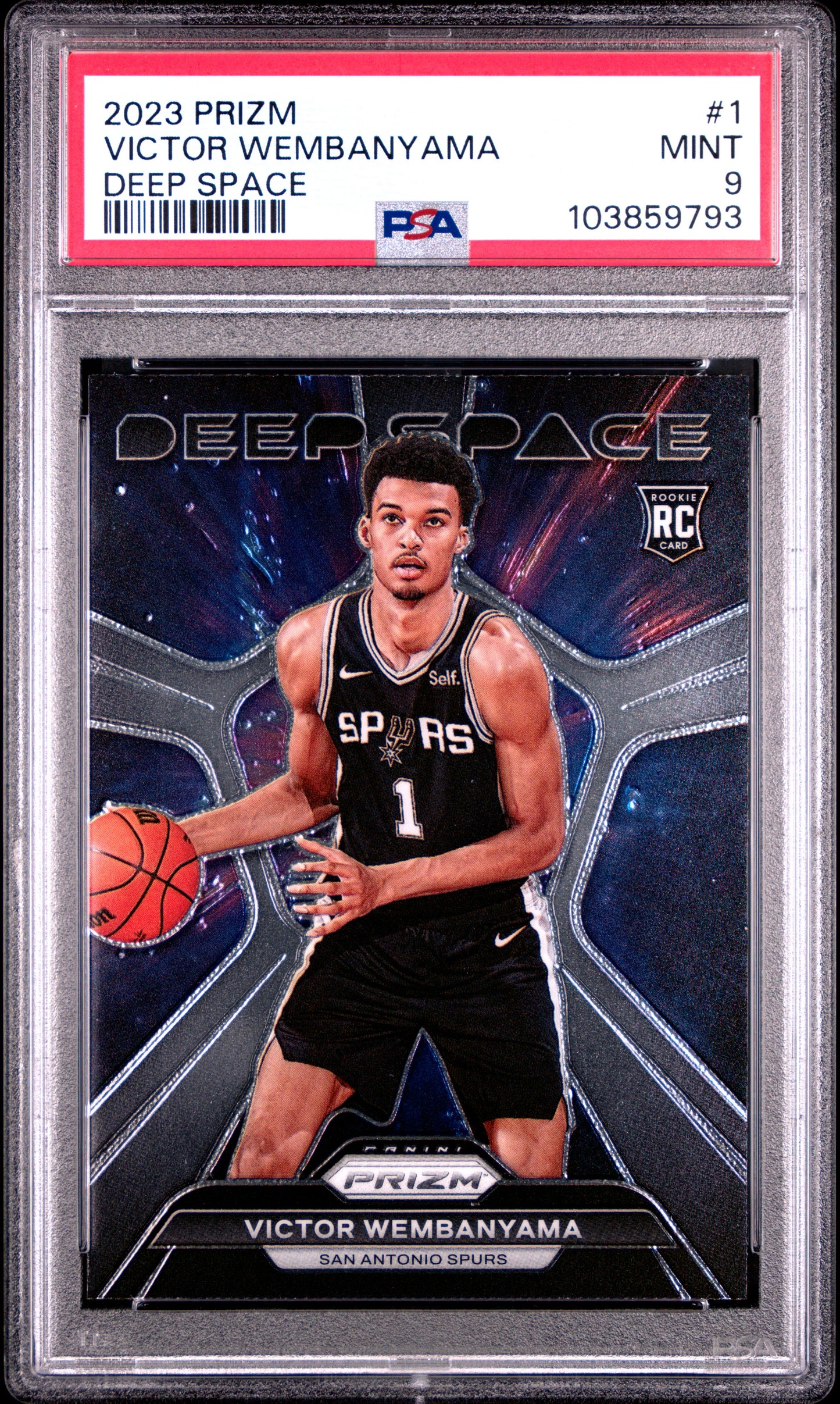 2023-24 Panini Prizm - Victor Wembanyama Deep Space - PSA Graded Card