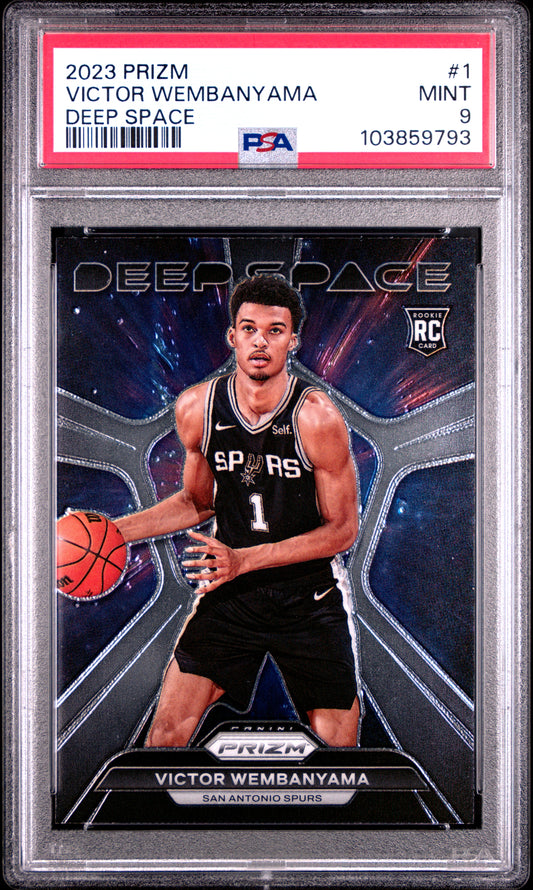 2023-24 Panini Prizm - Victor Wembanyama Deep Space - PSA Graded Card