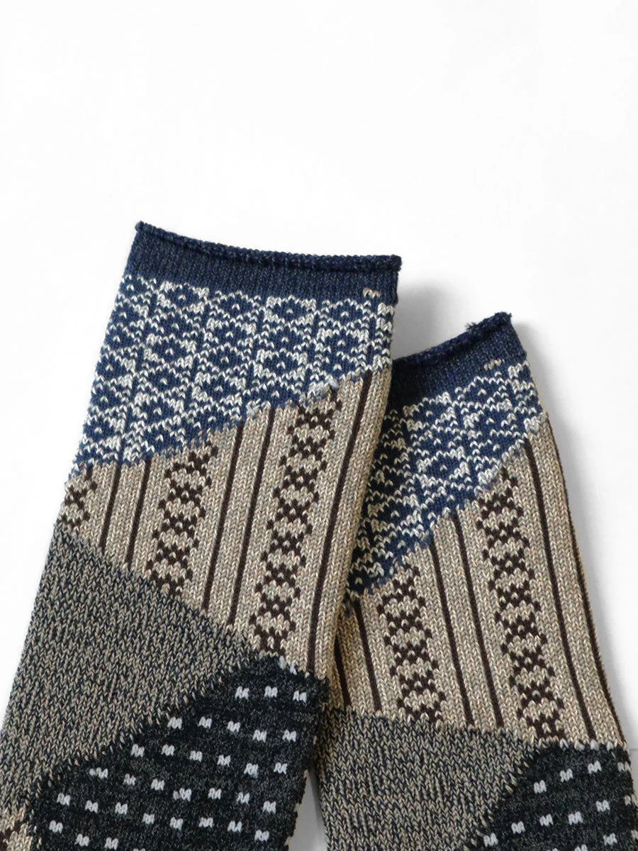 Kapital: Donza Socks - Beige - EK1714XS