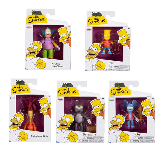 The Simpsons - Wave 2 - 2.5" Action Figures - Jakks Pacific - Complete Set of 5