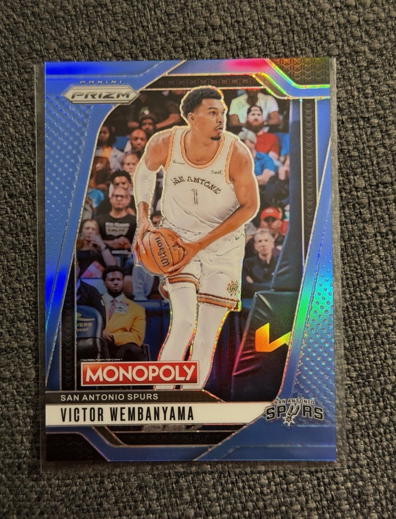 2024-25 Panini Prizm Monopoly - Victor Wembanyama Boardwalk Blue
