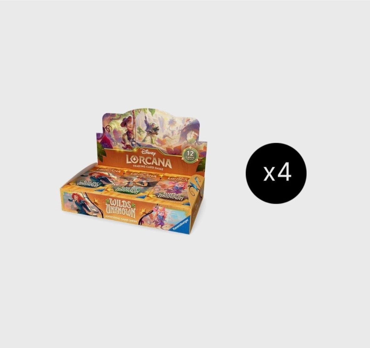 shop deals on disney lorcana trading cards Disney Lorcana - Wilds Unknown - SEALED CASE OF 4