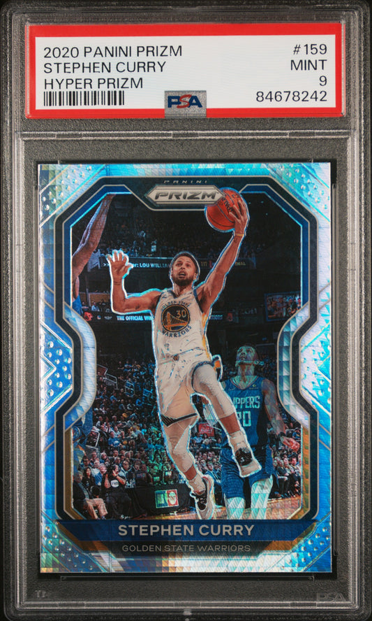 2020-21 Panini Prizm - Hyper Prizm - Stephen Curry - 159 - PSA Graded Card