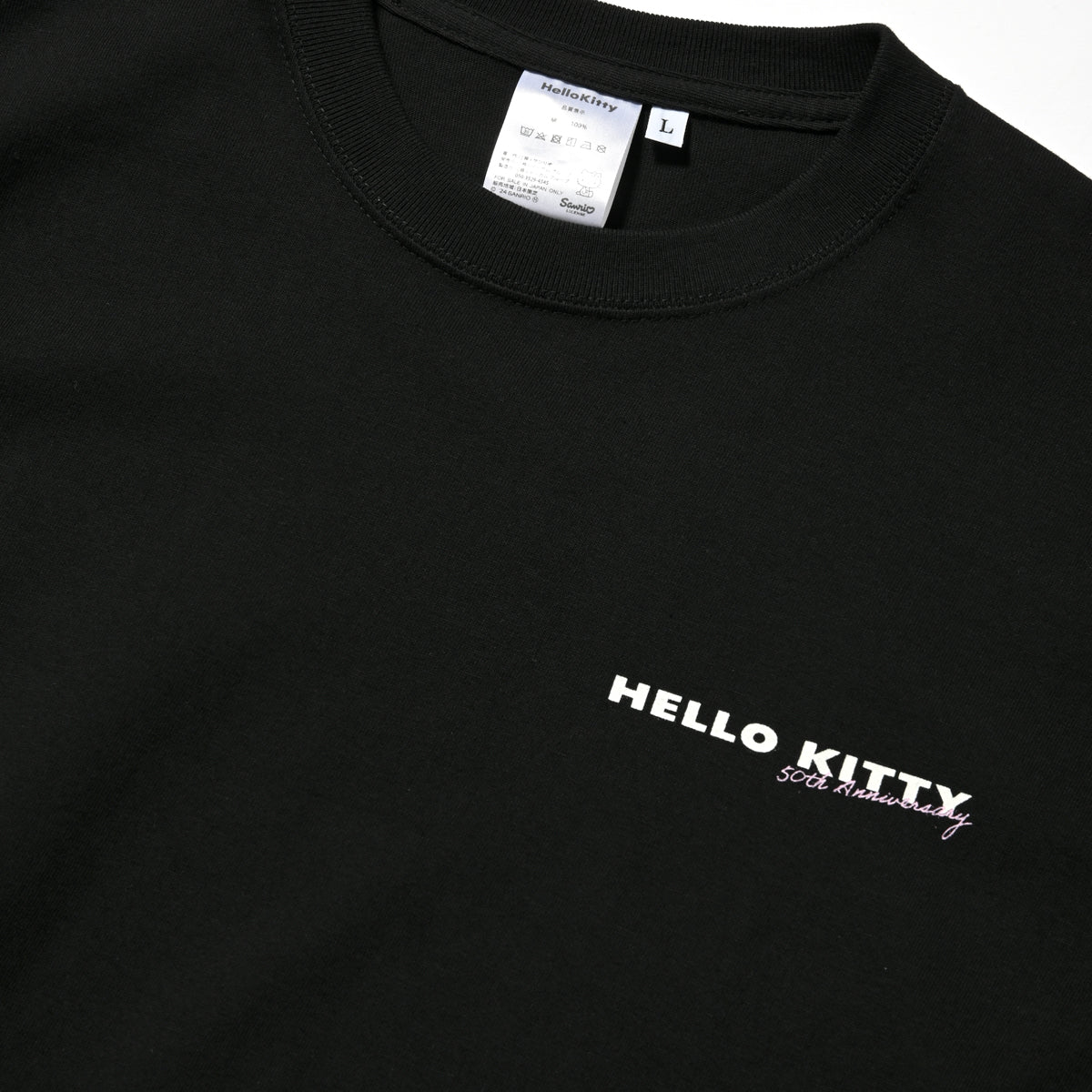 Hello Kitty 50th Anniversary Tokyo T-Shirt BLACK HEART (Japan Exclusive)