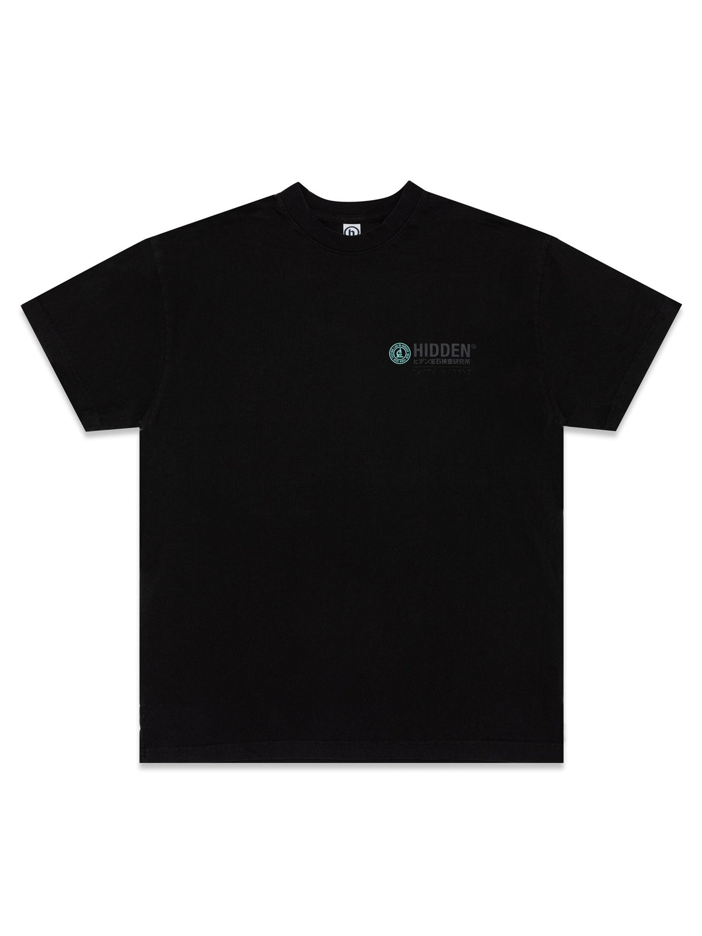 Hidden NY Ancient Turquoise H Logo Tee - Black