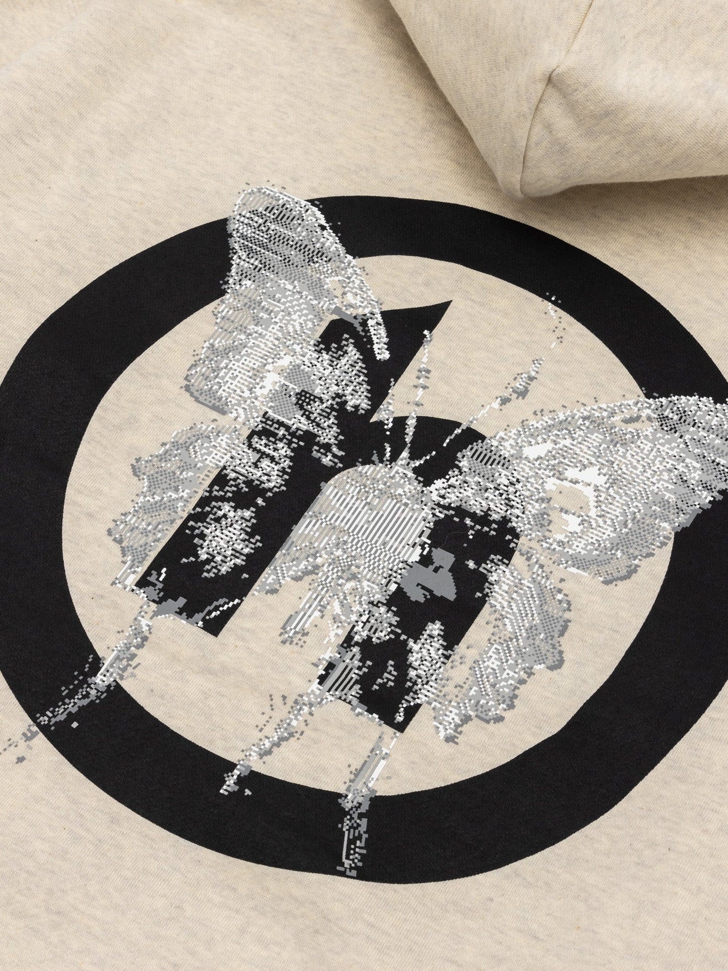 Hidden NY x Needles H Logo Pixel Butterfly Hoodie Oatmeal