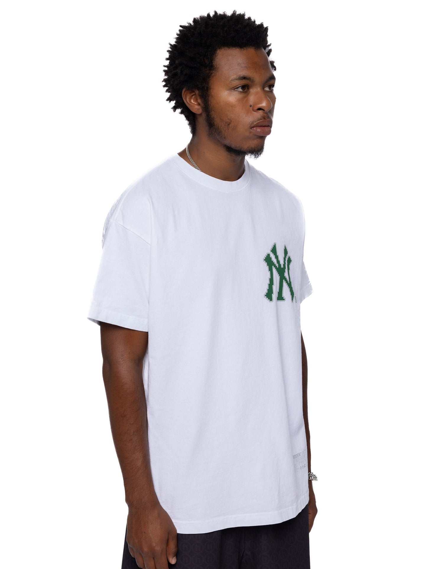 New York Yankees x Hidden NY Pixelated NY Tee White