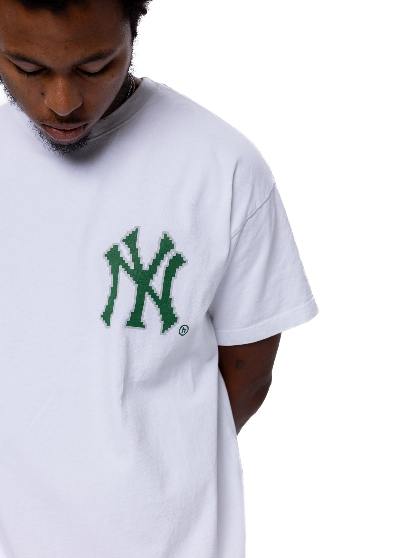 New York Yankees x Hidden NY Pixelated NY Tee White
