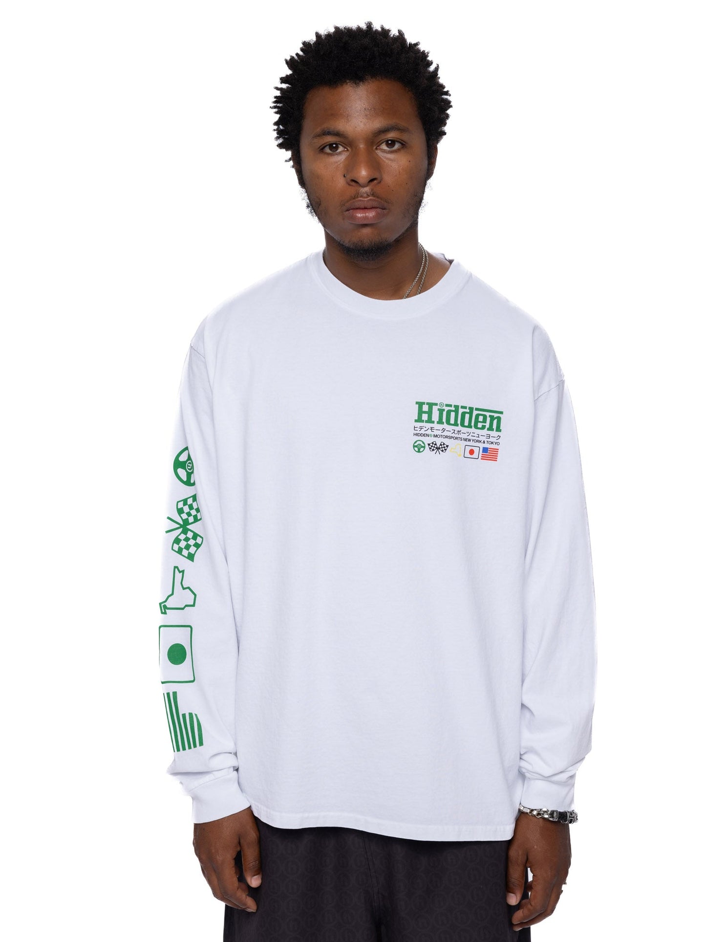 Hidden NY Selection Screen L/S Tee White