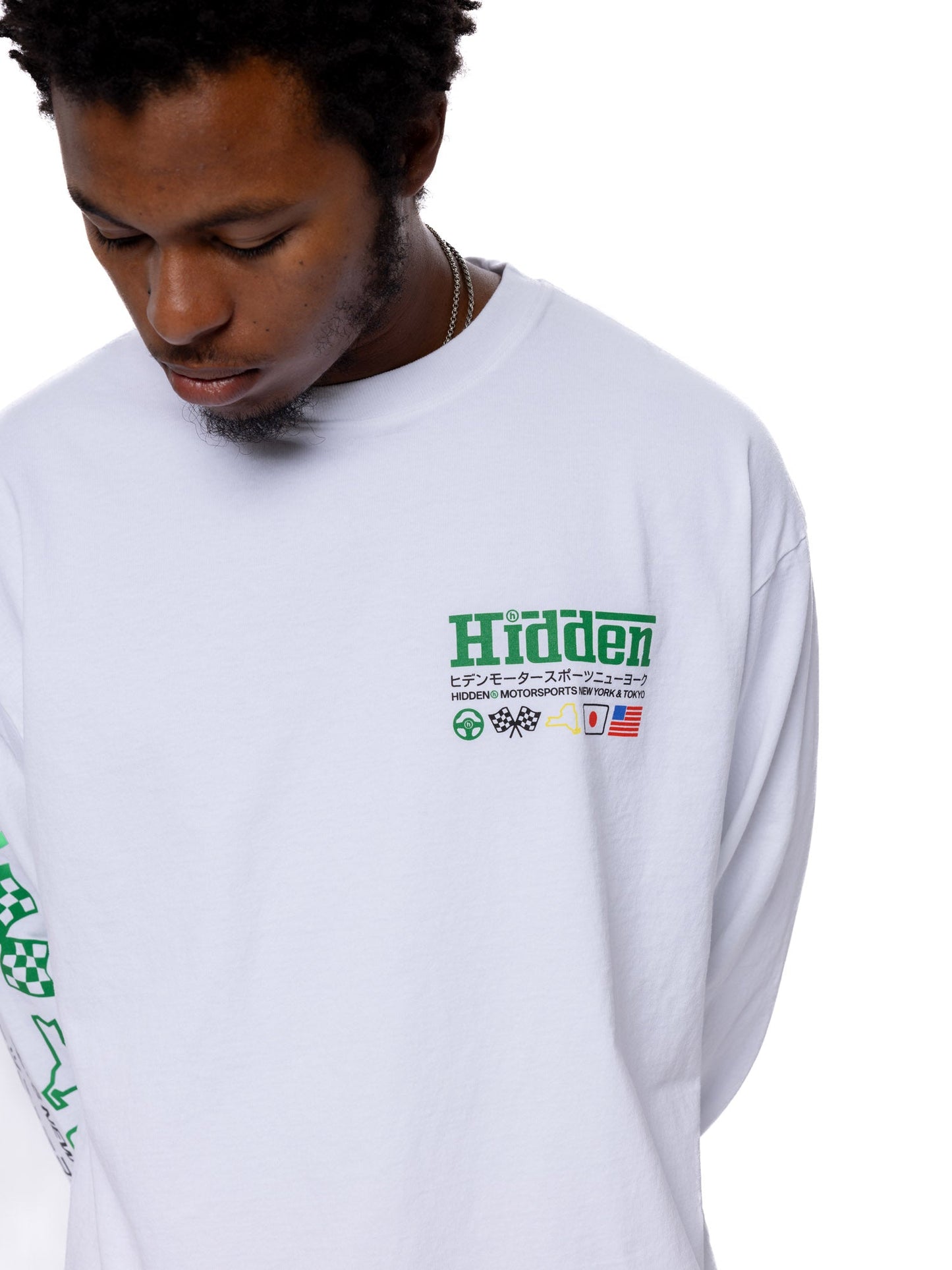 Hidden NY Selection Screen L/S Tee White
