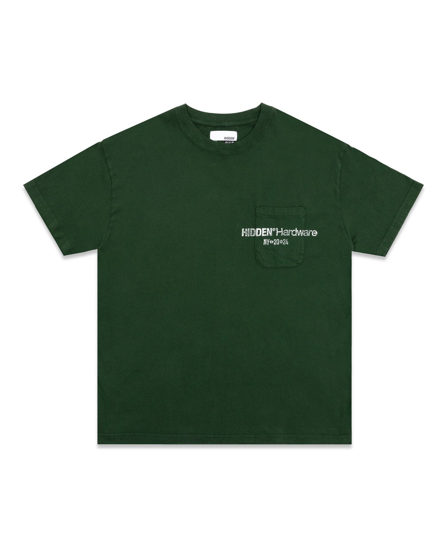 Hidden NY Hardware Pocket Tee Green
