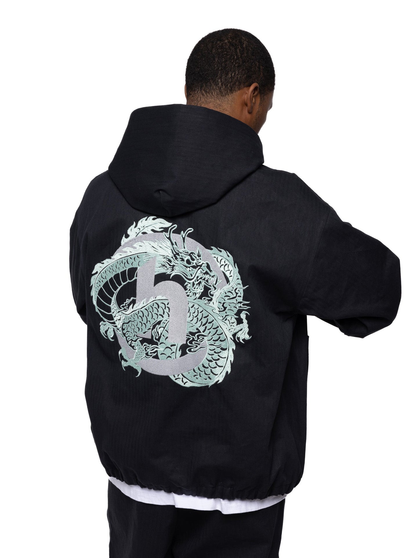 Hidden NY 3M Dragon Zip Shell Black Herringbone