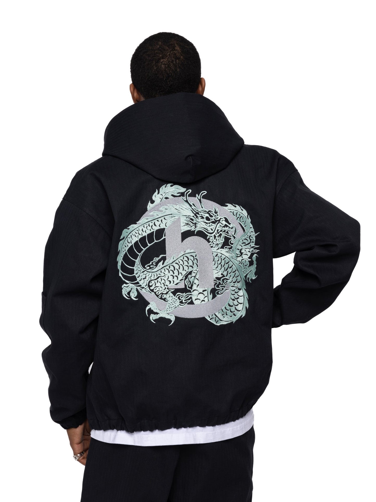Hidden NY 3M Dragon Zip Shell Black Herringbone