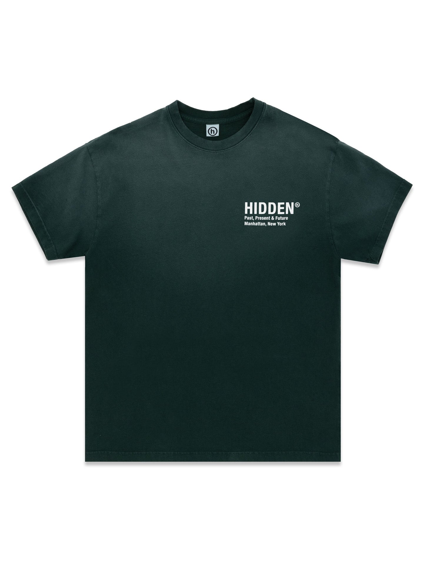 Hidden NY H Logo Tee Washed Green