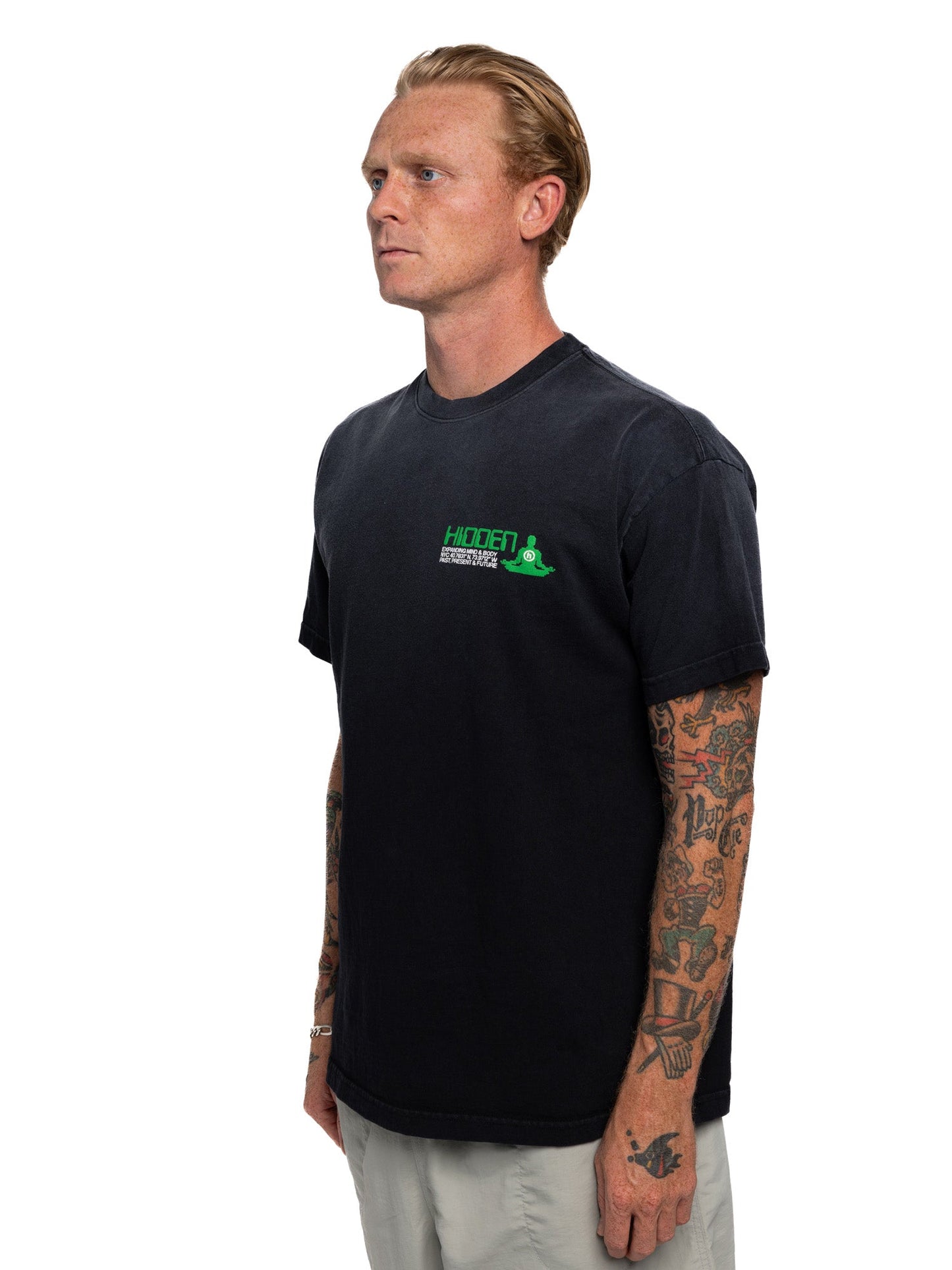 Hidden NY HIDDEN Zen Tee Washed Black