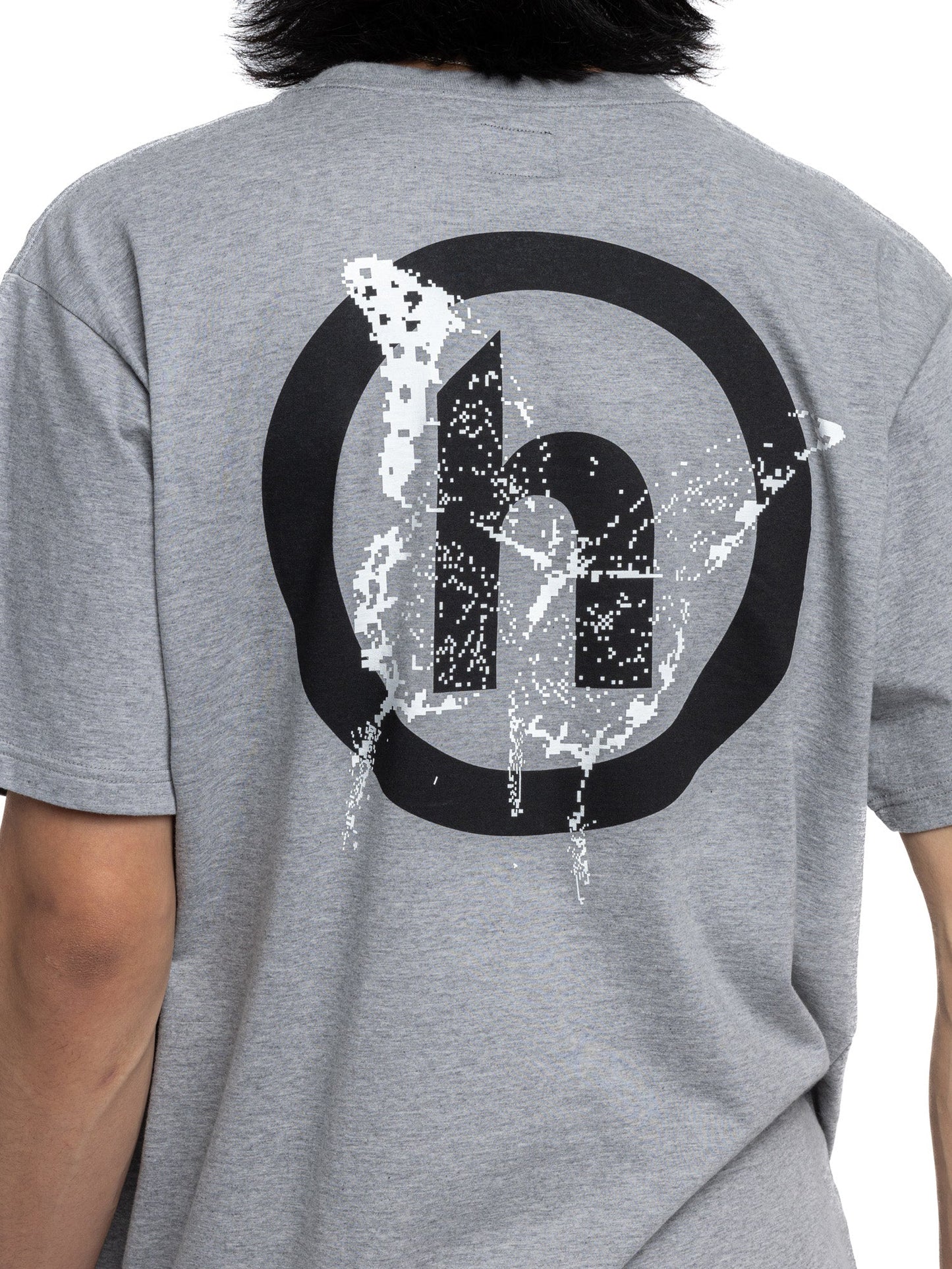 Hidden NY x Needles H Logo Pixel Butterfly Tee Grey