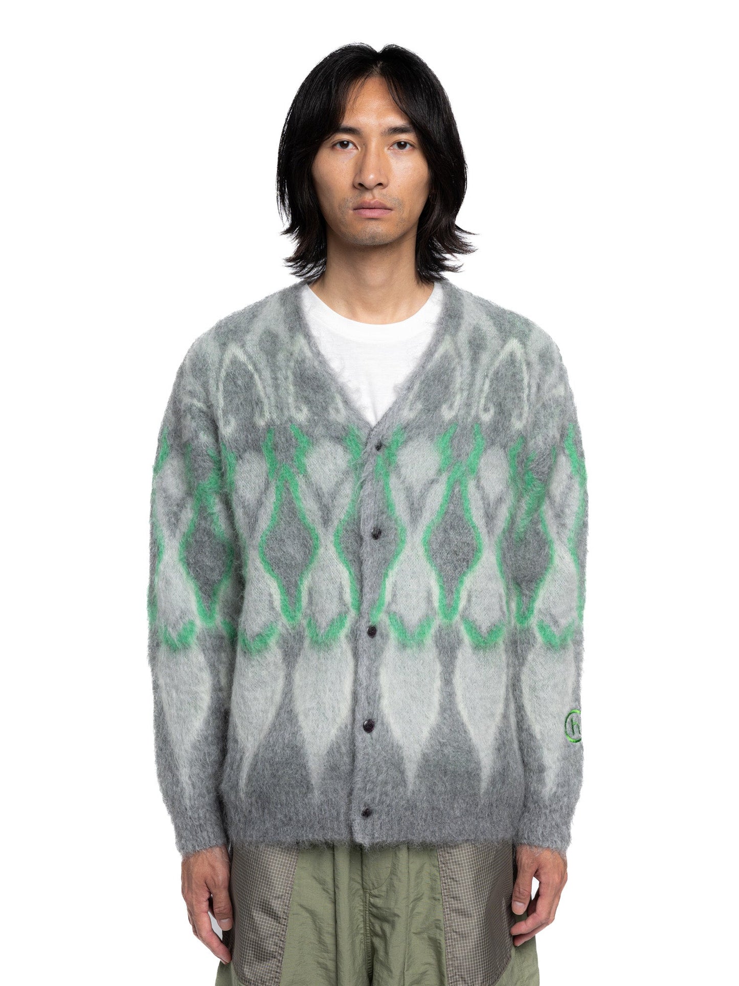 Hidden NY x Needles Psychedelic Mohair Cardigan