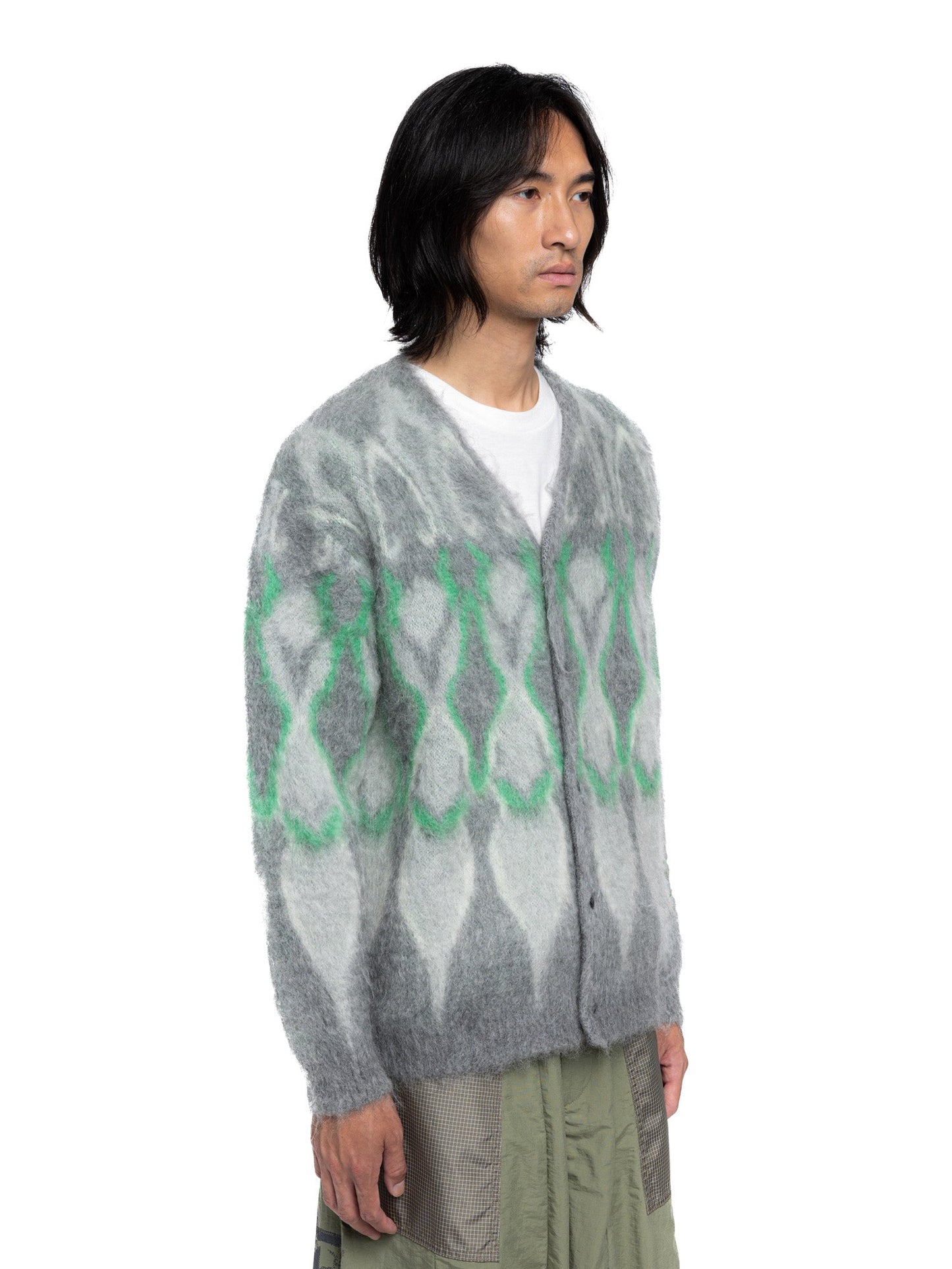 Hidden NY x Needles Psychedelic Mohair Cardigan