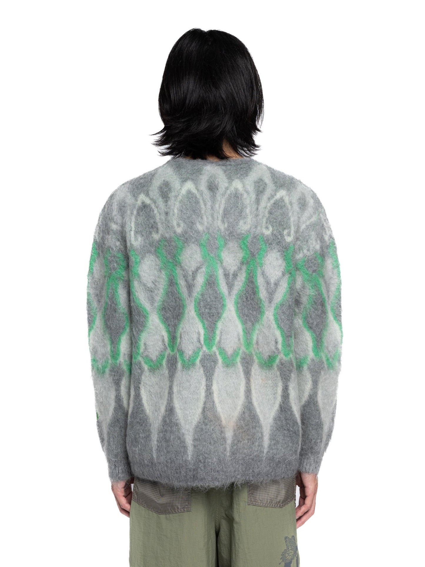 Hidden NY x Needles Psychedelic Mohair Cardigan