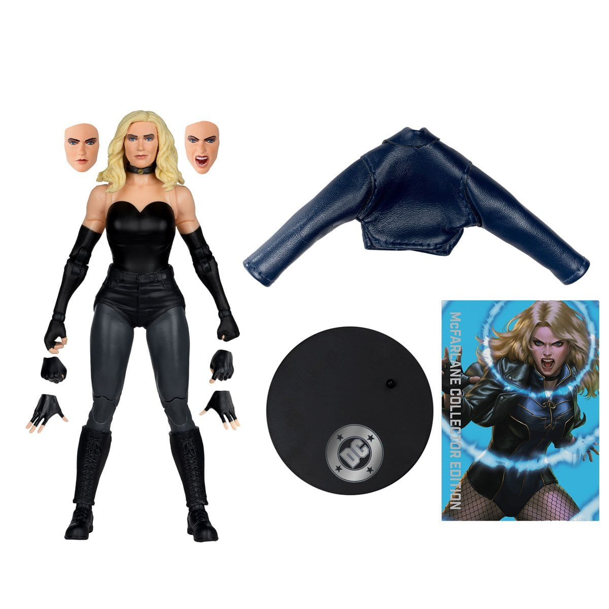 McFarlane DC - Black Canary (DC Rebirth #54) - Multiverse Collector PLATINUM CHASE Edition - 7" Action Figure