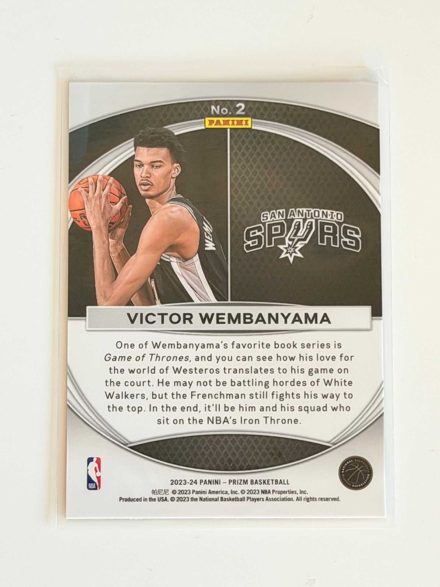 2023-24 Panini Prizm - Victor Wembanyama - Global Reach - Rookie Card - #2 - Raw Ungraded Card