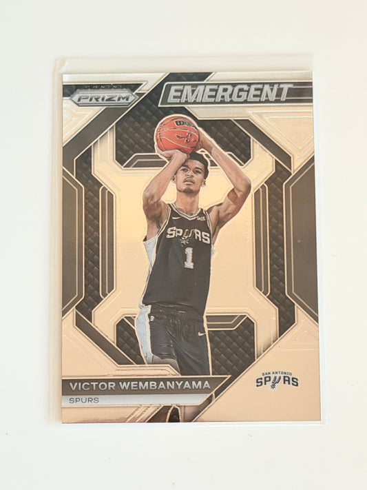 2023-24 Panini Prizm - Victor Wembanyama - Emergent - Rookie Card - #12