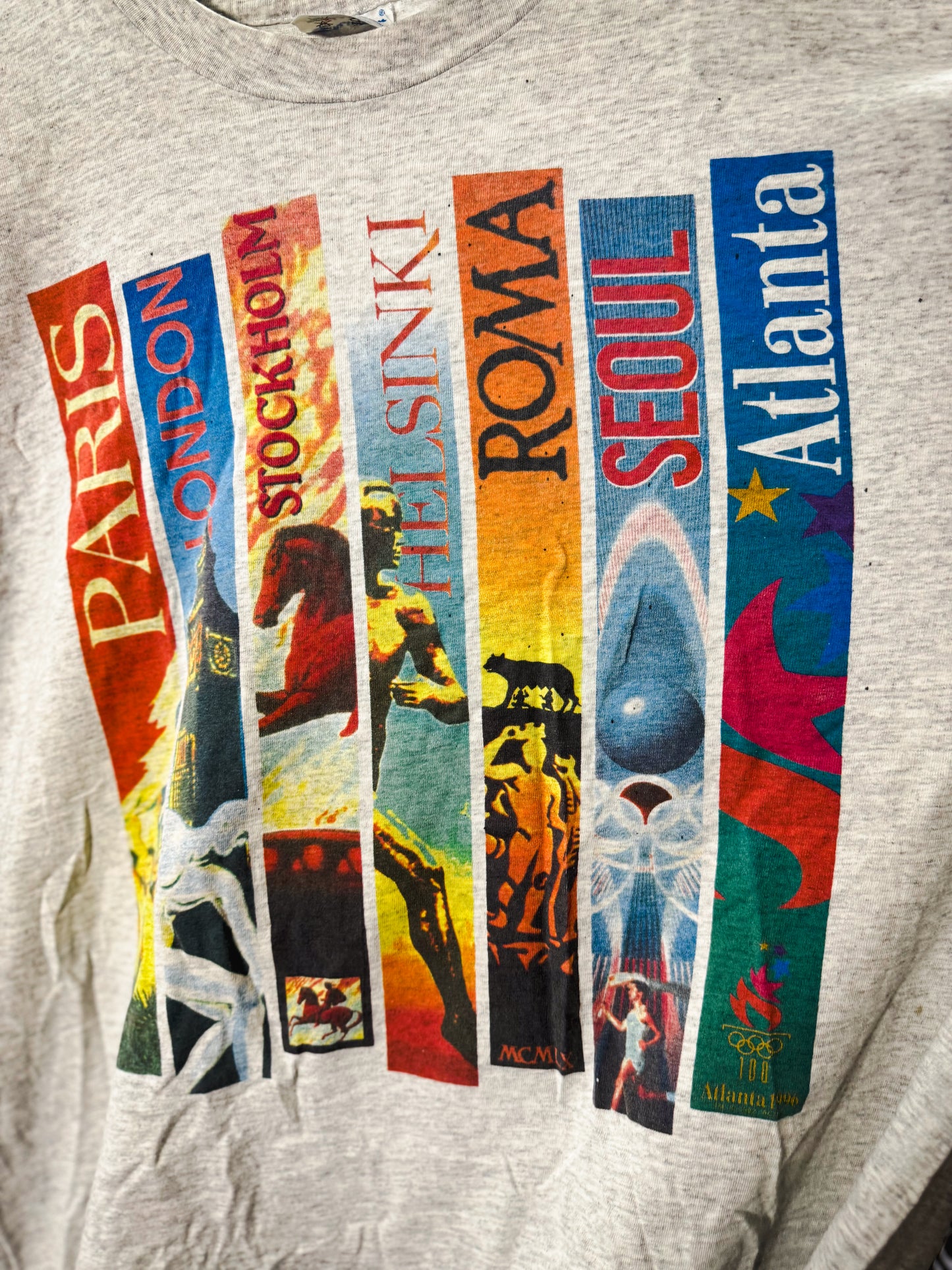 Champion Olympics Heritage Vintage Thrift Tee - Made in USA