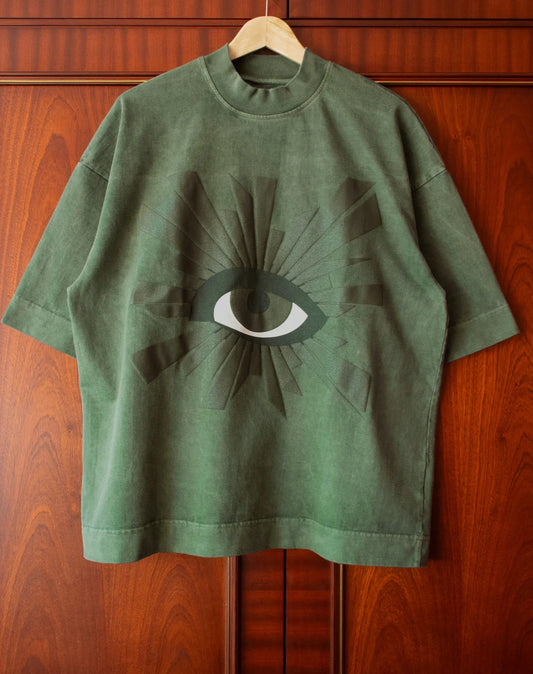House of Errors - All-Seing Heavyweight Tee - EMERALD - Made in London