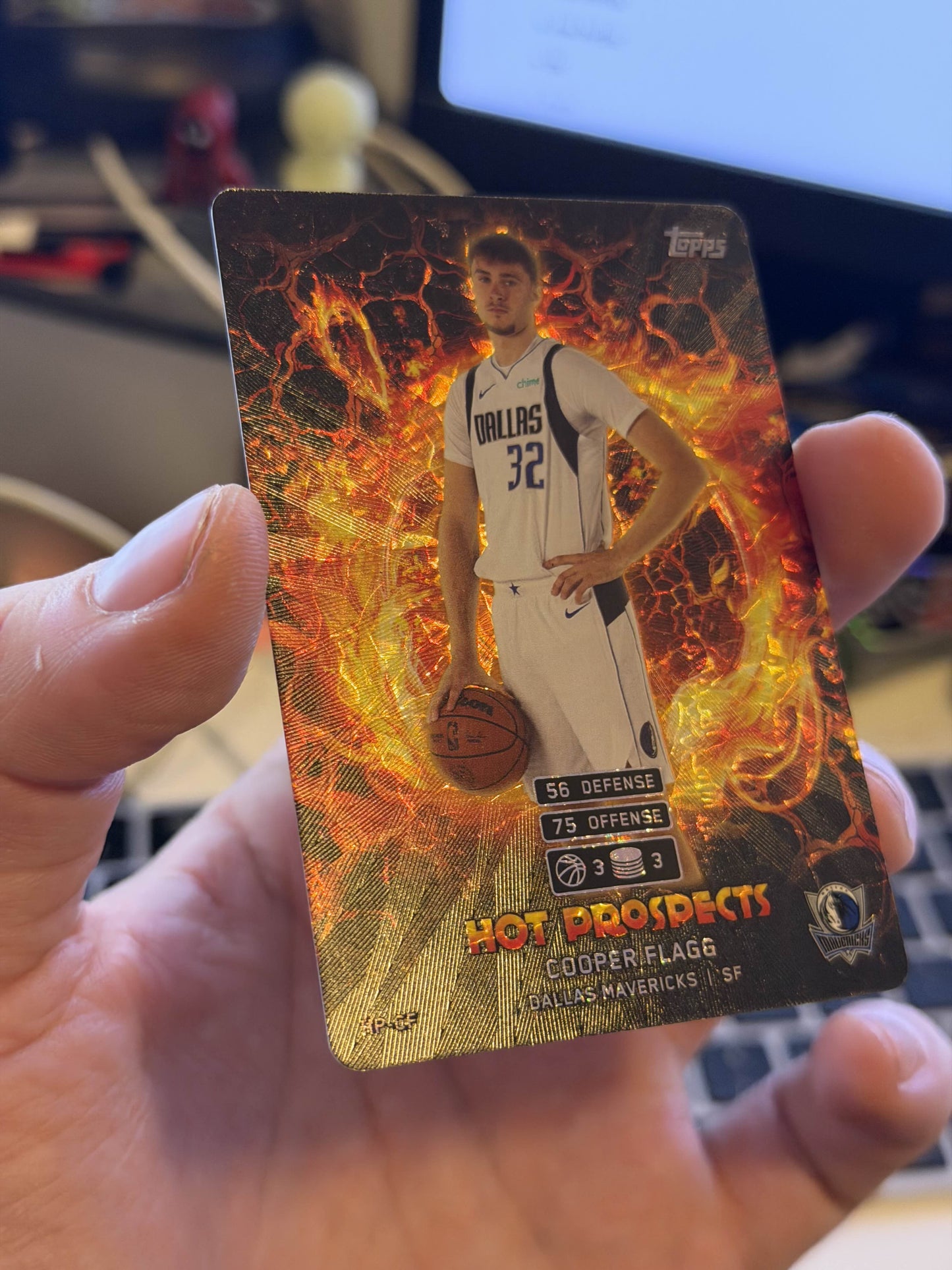 2025 Topps Match Attax - Cooper Flagg - Hot Prospects #HP-CF - Textured Card - Raw Ungraded Card