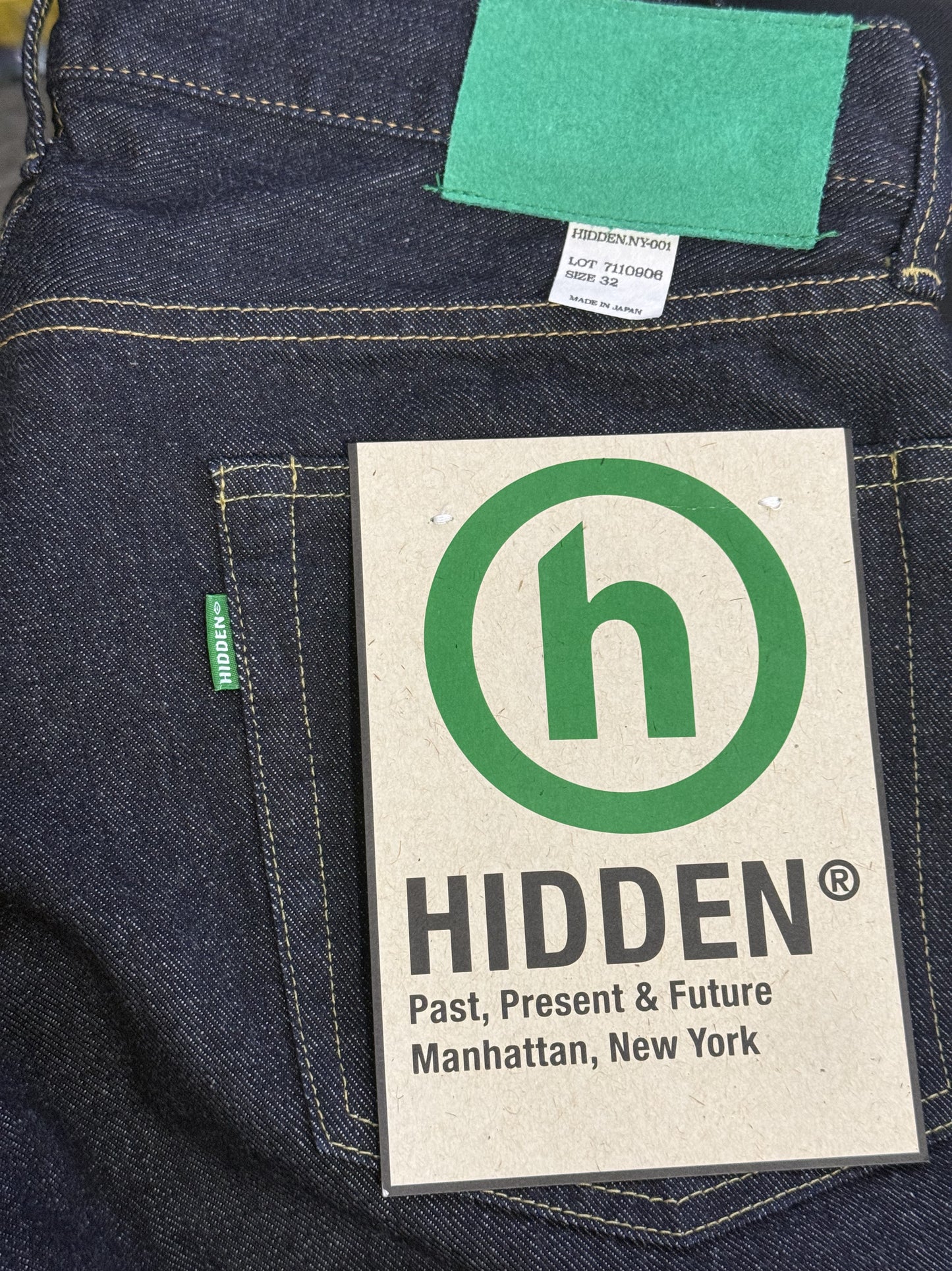 Hidden NY Embroidered Selvedge Denim Jeans - Made in Japan