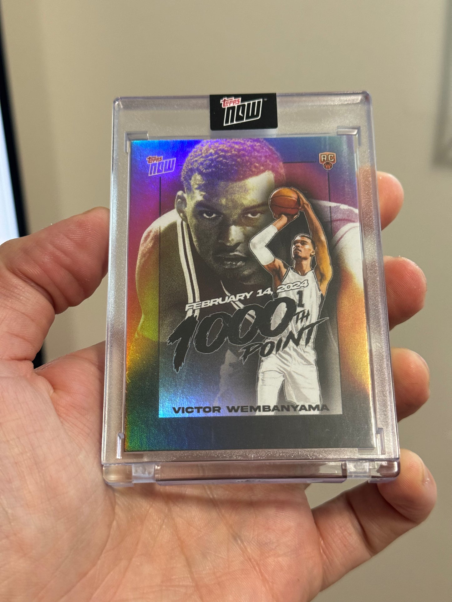Victor Wembanyama - 2023-24 TOPPS NOW® Encased Basketball Card