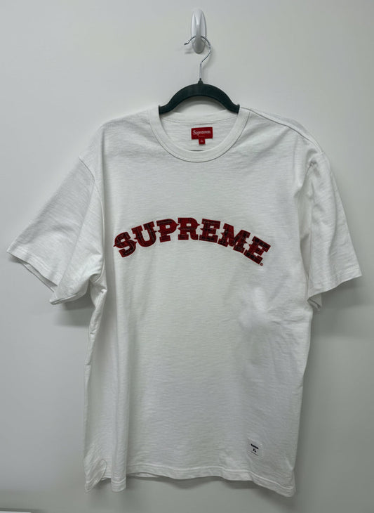 Supreme Plaid Applique S/S Top (FW20) - Gently Worn