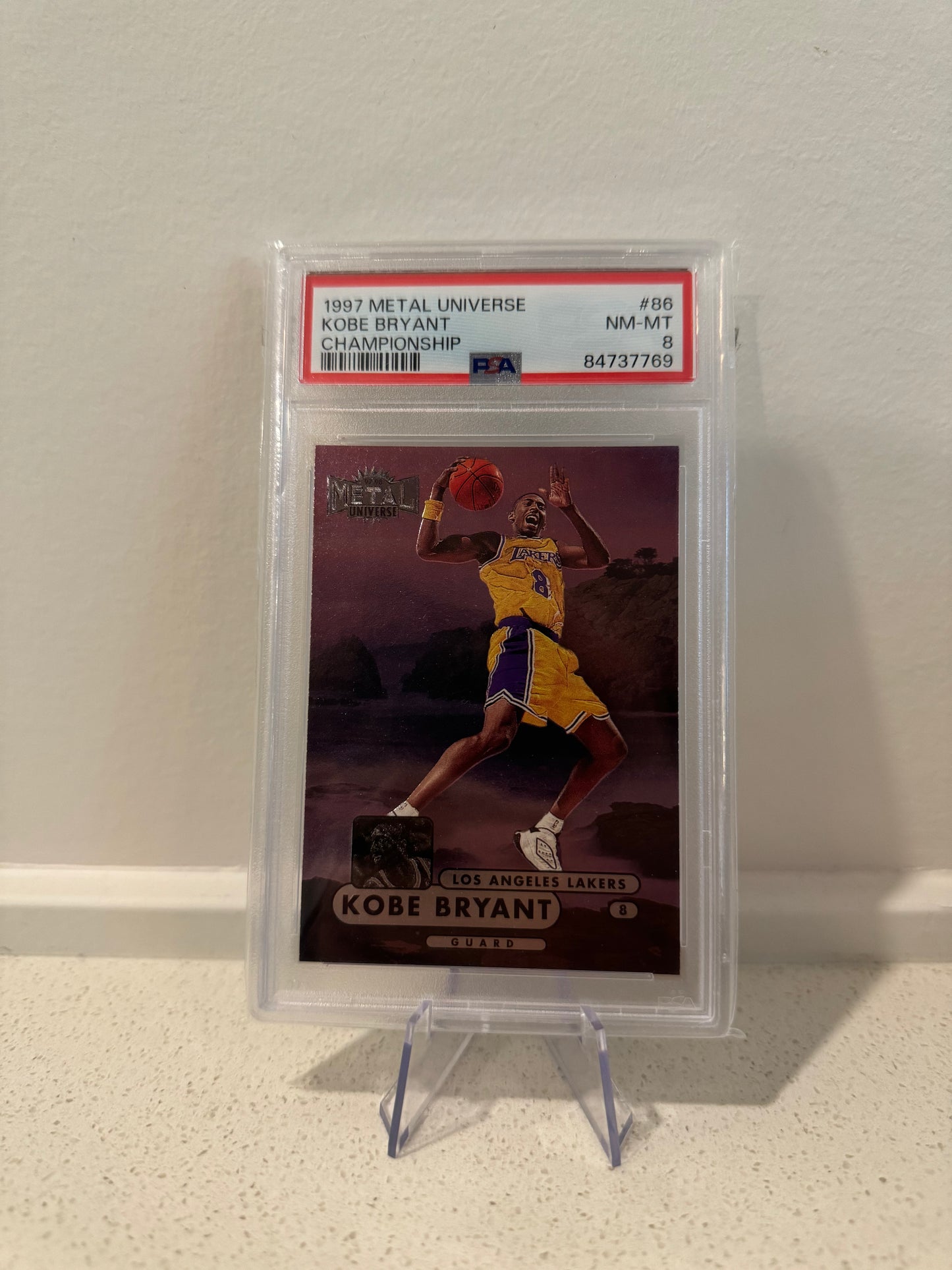 1997 Metal Universe Championship Kobe Bryant - PSA Graded Card - Mamba Day