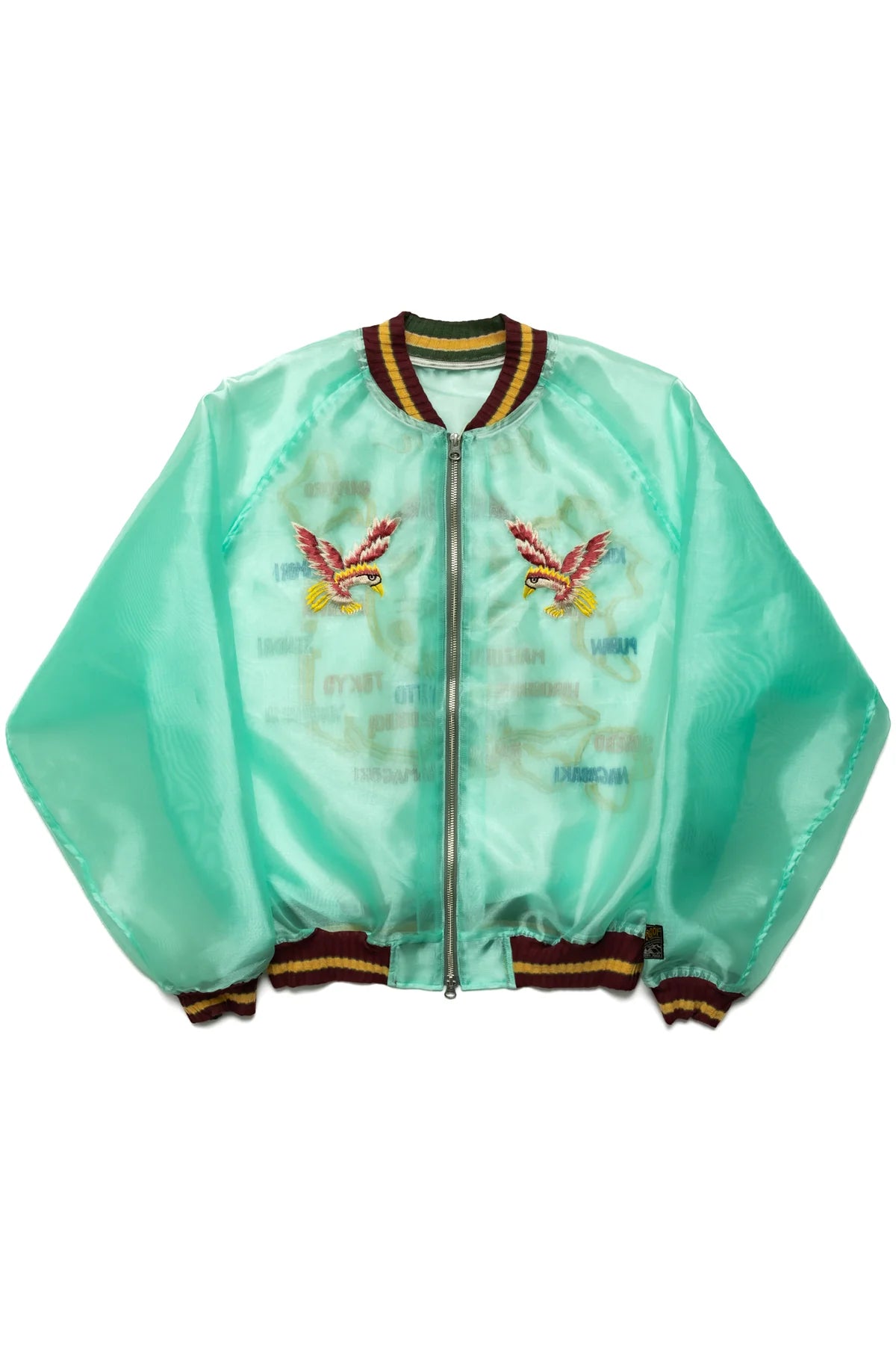 Kapital Sheer Pearl Souvenir Jacket (Japan) - Green - SoleSavy
