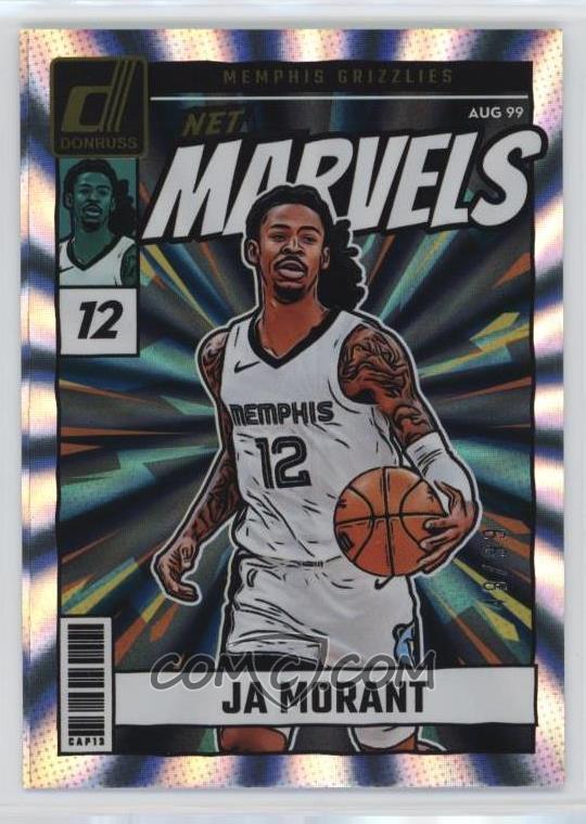 2024-25 Panini Donruss - Net Marvels - Holo Laser - Ja Morant #6 - Limited to /99 - Ungraded Raw Card