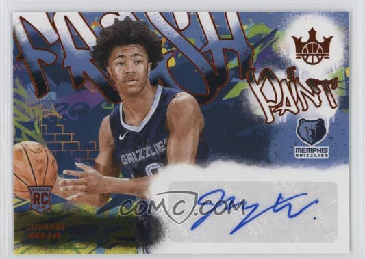 2024-25 Panini Court Kings - Fresh Paint - Amber - Jaylen Wells #FP-WEL - Autograph Limited to /75 - Rookie Card - Ungraded Raw Card