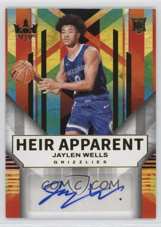 2024-25 Panini Court Kings - Heir Apparent - Jaylen Wells #HA-WEL - Autograph Limited to /125 - Rookie Card - Ungraded Raw Card