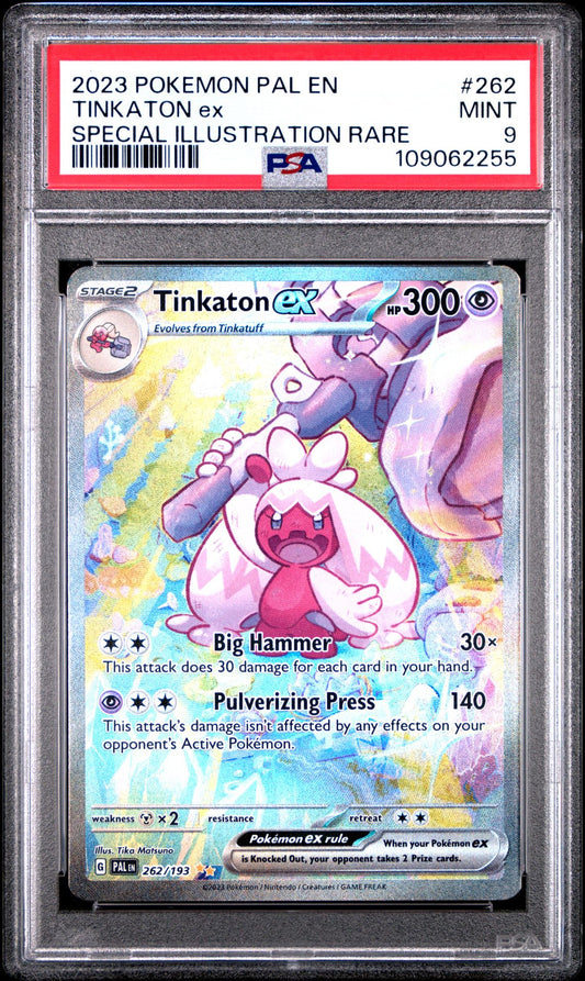 2023 Pokemon PAL En — Paldea Evolved — 262 Tinkaton Ex Special Illustration Rare — PSA Graded Card