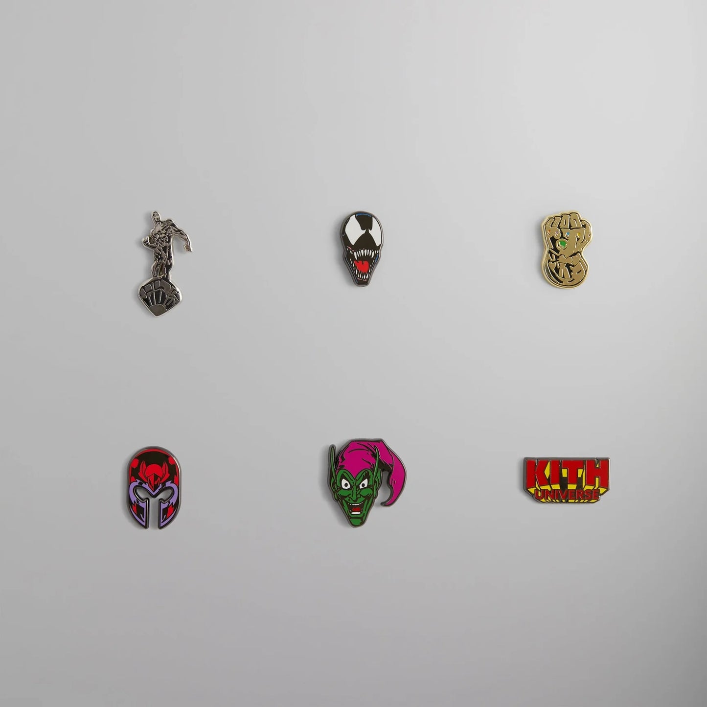 Marvel | Kith Super Villain Pin Set