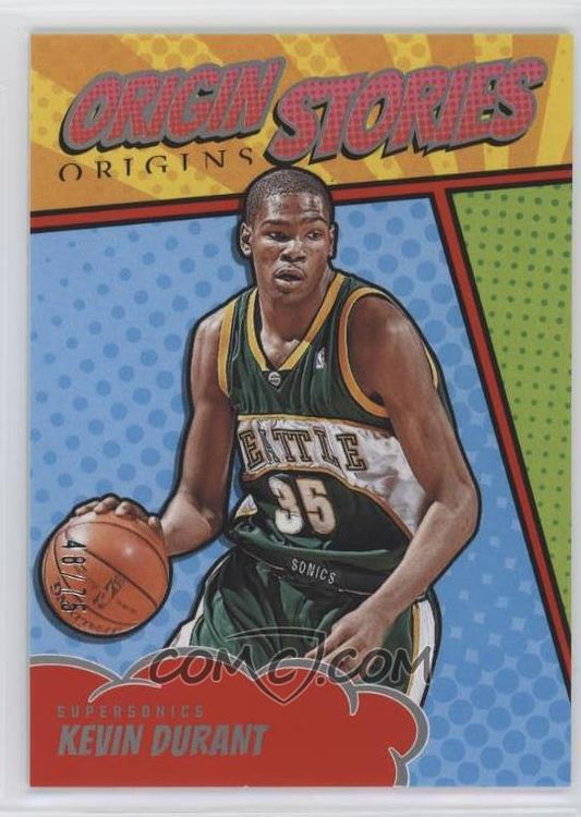 2024-25 Panini Origins - Origin Stories - Red - Kevin Durant #6 - Limited to /75 - Ungraded Raw Card