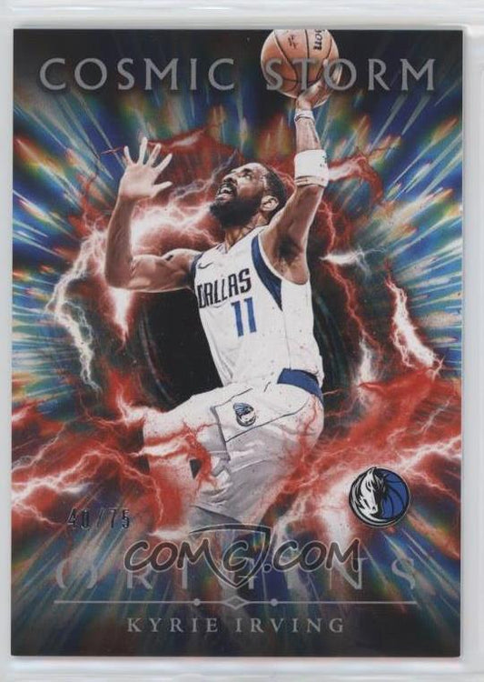 2024-25 Panini Origins - Cosmic Storm - Red - Kyrie Irving #3 - Limited to /75 - Ungraded Raw Card