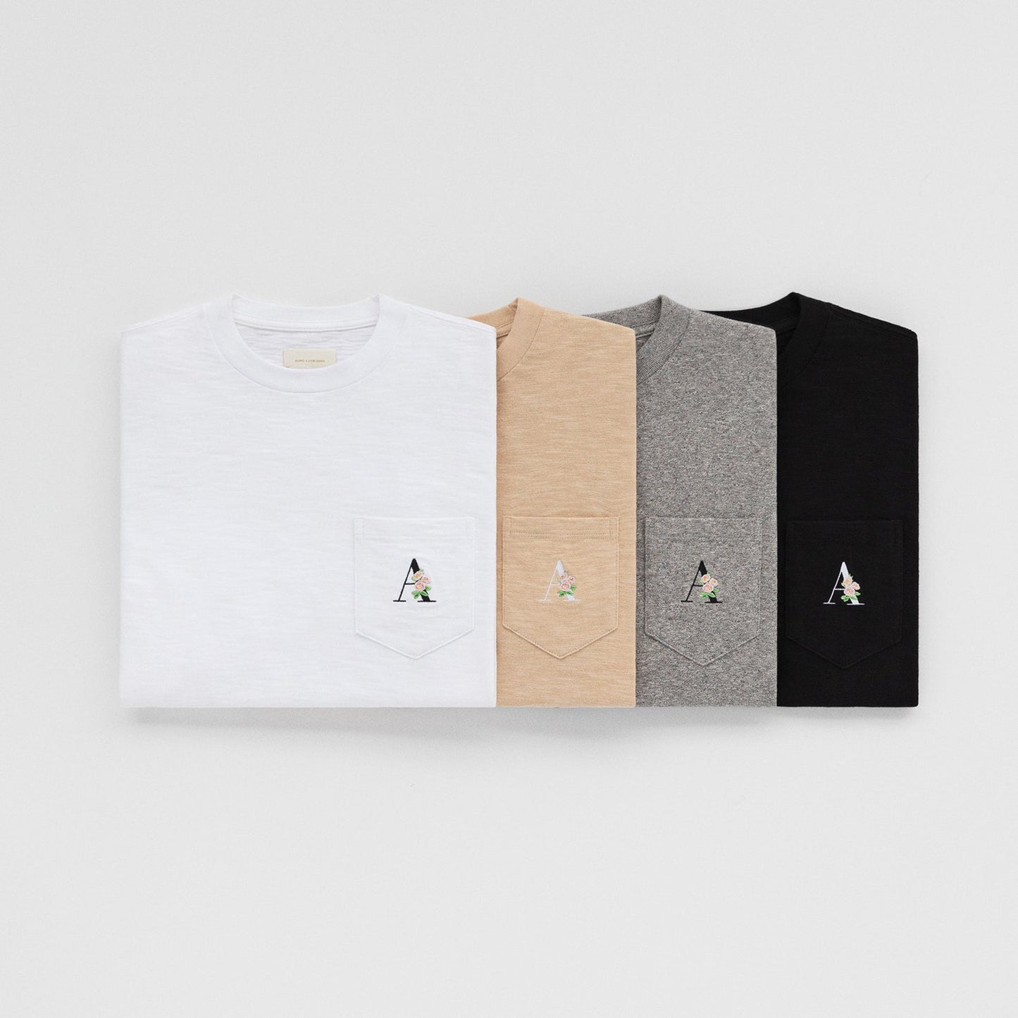 Aimé Leon Dore - Floral A Slub Pocket Tee - Multiple Colors - Spring/Sumer 2022