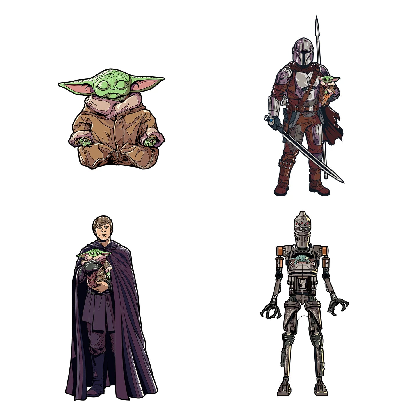 FiGPiN Mystery Enamel Pin – The Mandalorian 3" Collectible Pin (Blind Box) - NYCC 2025