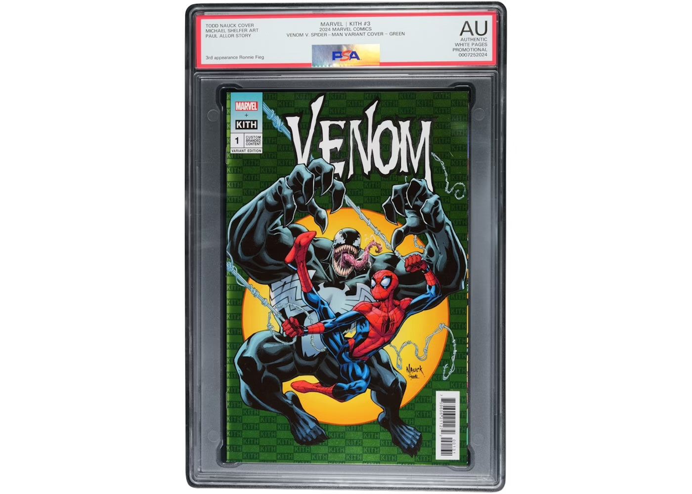 KITH x Marvel - PSA Graded Comic - Spider-Man vs Venom - Green Variant - SDCC 2024 - 3.3% Odds