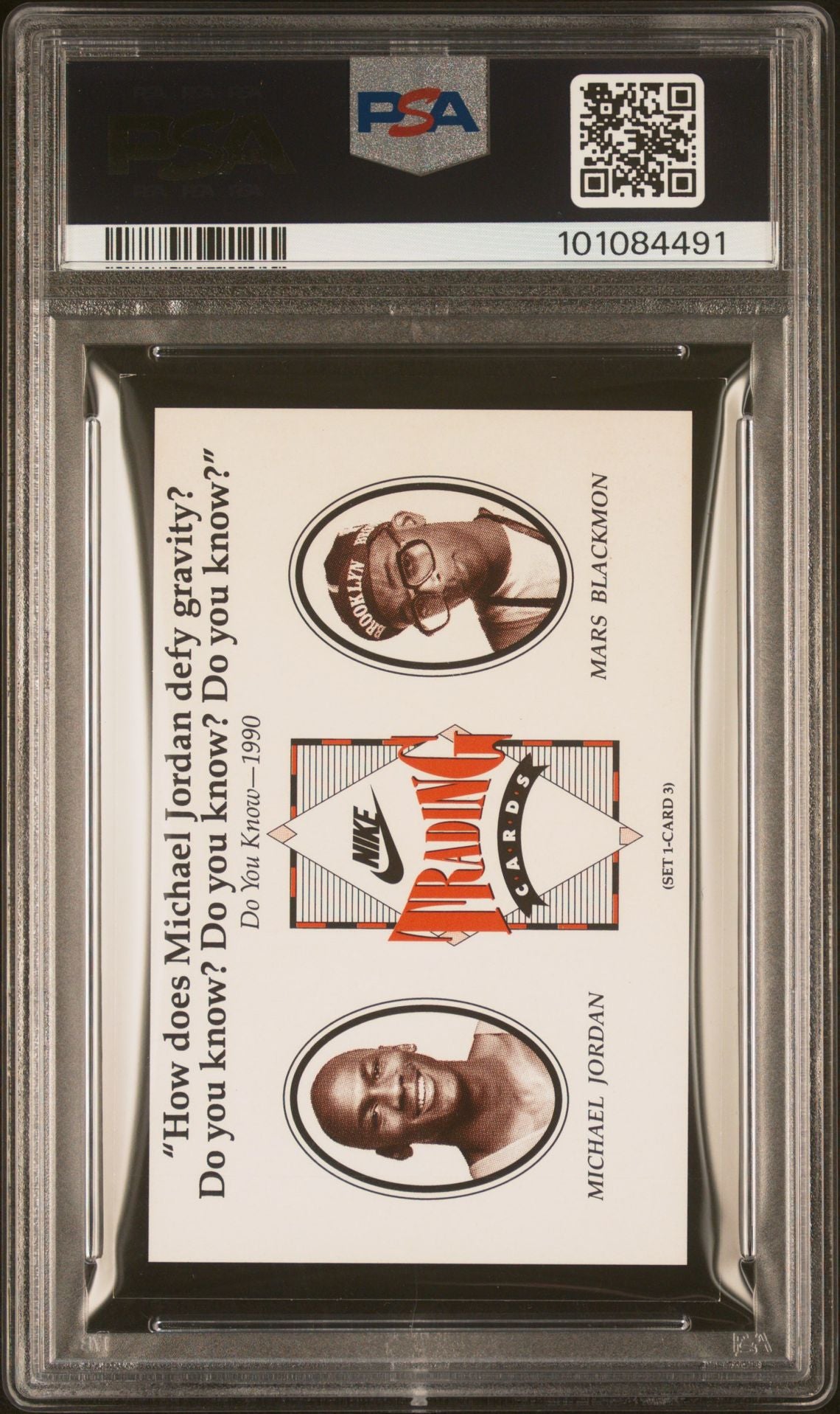 1991 NIKE - MICHAEL JORDAN/SPIKE LEE - #3 - DO YOU KNOW - PSA Graded Card